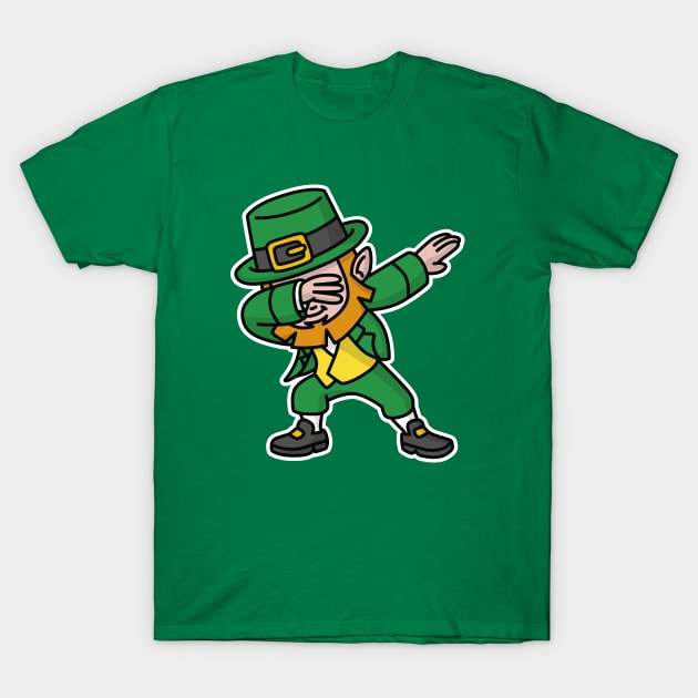 Dab dabbing leprechaun St. Patrick's day T-Shirt by LaundryFactory